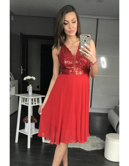 Evening Dress PINK BOOM Red