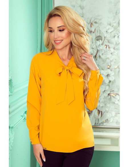 Woman's Blouse with bond Mustard